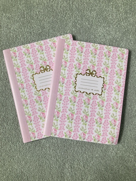 LoveShackFancy Other - IN-HAND | LoveShackFancy x Target Yoobi Set of 2 Pink Composition Notebooks